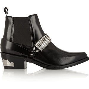 Toga Pulla ankle boots with silver removable straps - size 39 (8)